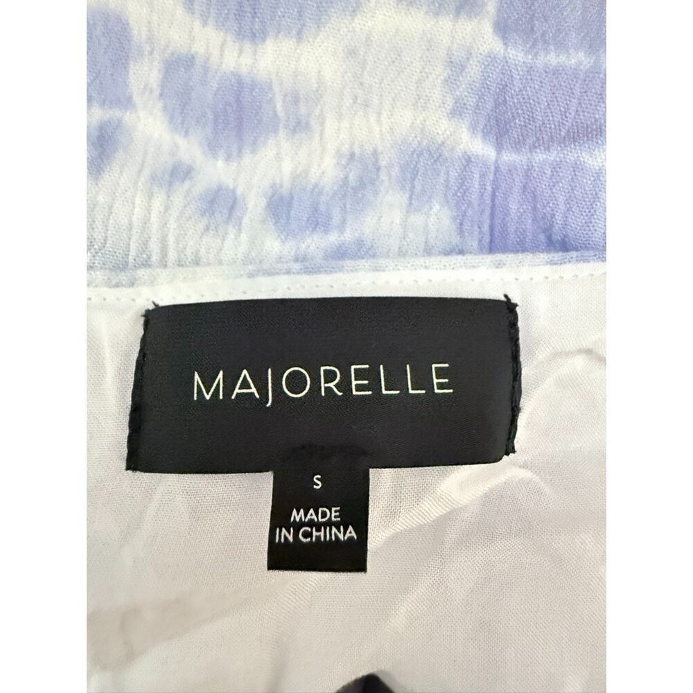 REVOLVE Majorelle Tie Dye Wrap Babydoll Y2K Wrap Longsleeve Sz S Blue V Neck - Picture 6 of 9